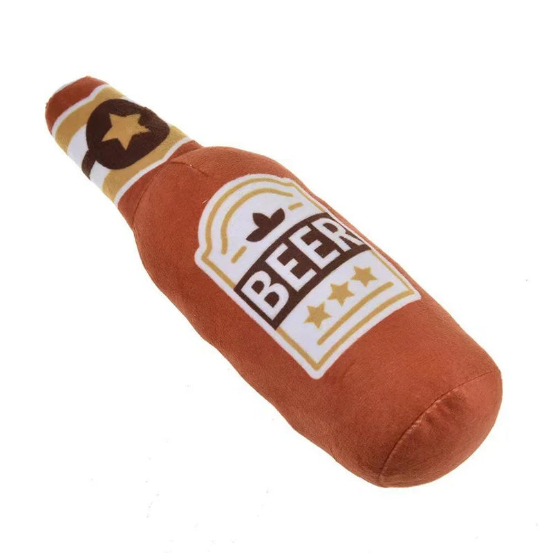 Beer Bottle Dog Toy