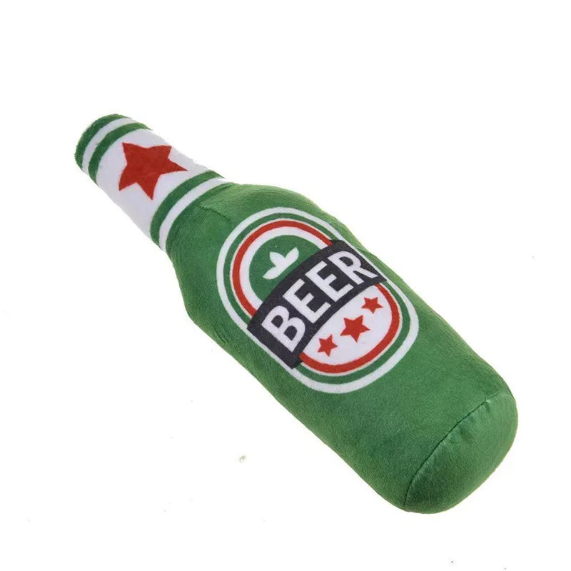 Beer Bottle Dog Toy