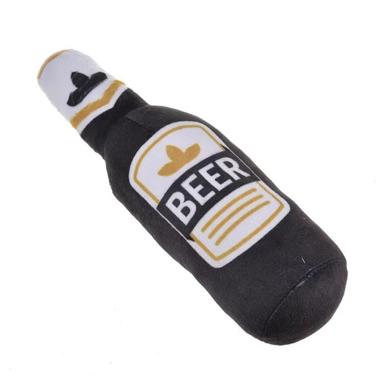 Beer Bottle Dog Toy